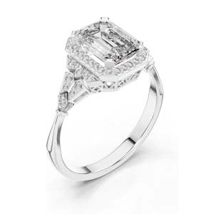 1.951 CT Lab Diamond Engagement <b>Ring</b> VVS-VS EF Clarity 18KT, 14KT, 10KT Gold & 925 <b>Silver</b> Rose, Yellow, White Gold & - Product Image 5