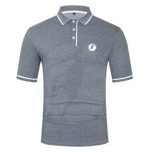 Top Venta de algodón de manga corta para hombre para camiseta Polo hecha a medida con diseño de cuello vuelto Impresión digital - Product Image 1