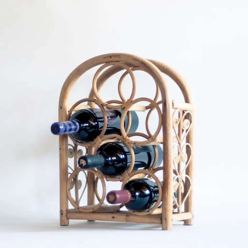 Hotel restaurant and home decor modern wine glass wine bottle rack champagne bottle gift set barware accessories