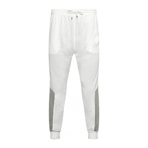 Survêtement en molleton de coton avec logo personnalisé noir blanc gris vêtements de sport unisexe course à pied entraînement jogging marque distributeur OEM bas prix - Product Image 5