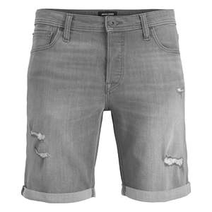 กางเกงยีนส์ขาสั้นผู้ชาย Jack Jones รุ่นวินเทจ Jjirick ของแท้ สีไลท์วอช ไซส์ S ปักลาย แต่งดีเทลขาดๆ ระบายอากาศได้ดี ทรงคาร์โก้ - Product Image 1