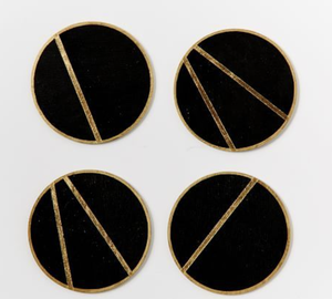 Sous-verres en bois personnalisables Écologique Durable Carré Design Contemporain Réutilisable Décoration Maison Cadeau de pendaison de crémaillère - Product Image 3