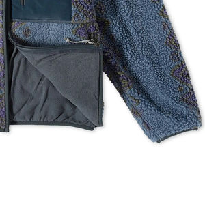 Top Trending Custom Design Canvas <b>Sherpa</b> Fleece <b>Jacket</b> With Stand Collar High Street Style Quick Dry & Breathable For <b>Men</b> - Product Image 5