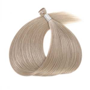 สำหรับต่อผมแบบ Genius Weft # ผมตรงสีบลอนด์เบจเย็น 17 เกรด รีมี่ รัสเซียน เวอร์จิ้น - Product Image 1