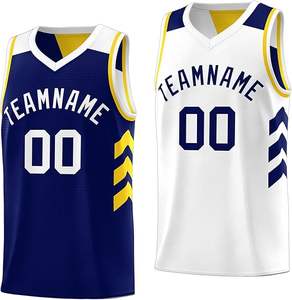 Nuevos Diseños de Camisetas de Baloncesto Universitarias Transpirables con Estampado Sublimado, Camisetas de Baloncesto Personalizadas para Jóvenes - Product Image 1