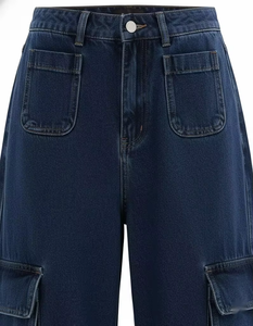 Pantalones Cargo Vaqueros Impermeables y Cortavientos para Mujer, Talla Grande, Transpirables, Cómodos, con Múltiples Bolsillos, de Mezclilla de Algodón, Largos, OEM - Product Image 6