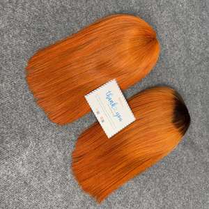 ¡GRANDES OFERTAS SEPTIEMBRE! 100% Extensiones de Remy virgen vietnamita Peluca de encaje de color Super Doble dibujado Hueso sin enredos Recto No - Product Image 1
