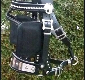 Meilleures ventes Accessoires équestres pour chevaux en cuir de vachette véritable Dernier arrivage Style vintage Collier de poitrine Headstall Ready - Product Image 5