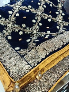 High Quality Beautiful Bridal <b>Shawls</b> <b>Embroidered</b> Pakistani <b>Shawls</b> Best Prices Custom Packaging - Product Image 3