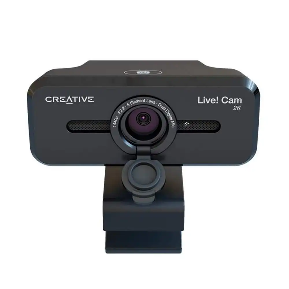 Creative Live! Cam Sync V3 2K QHD with 4X Digital Zoom and Microphones 1080P HD Up to 95 FOV Privacy Lens PC USB Webcam