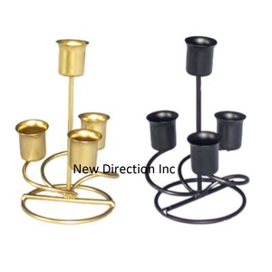 เชิงเทียนแกะสลักด้วยมือแบบกำหนดเองสำหรับตกแต่งบ้านเชิงเทียนโลหะ - Product Image 2