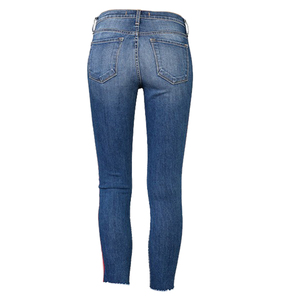 Women Saleh Enterprises Skinny <b>Denim</b> Jeans Slim Fit High Waist Polyester/Cotton Ankle-Length Vintage Fashion Pants <b>Stretch</b> Blue - Product Image 3