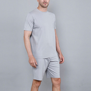 Meilleure vente article vêtements décontractés d'été 100% coton vêtements pour hommes tenue deux pièces chemise et short hip hop ensemble de jogging pour hommes - Product Image 3