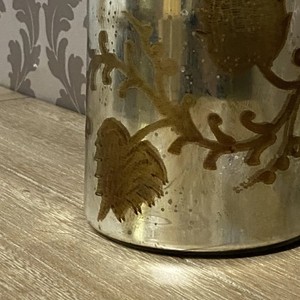 Vase décoratif artisanal en argent et or, décoration rustique pour la maison, pour cadeaux floraux, décoration de la maison, vase à fleurs, table, mariage - Product Image 3