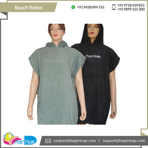 Meilleure offre de gros sur des peignoirs de plage en éponge 100% coton de qualité supérieure Taille personnalisée et logo brodé Caractéristique respirante - Product Image 6