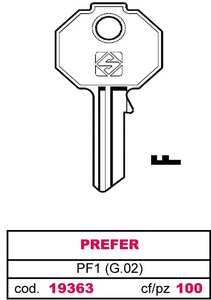 Chiave Asc Pf1 (g.Vac 0) Prefer - Product Image 1
