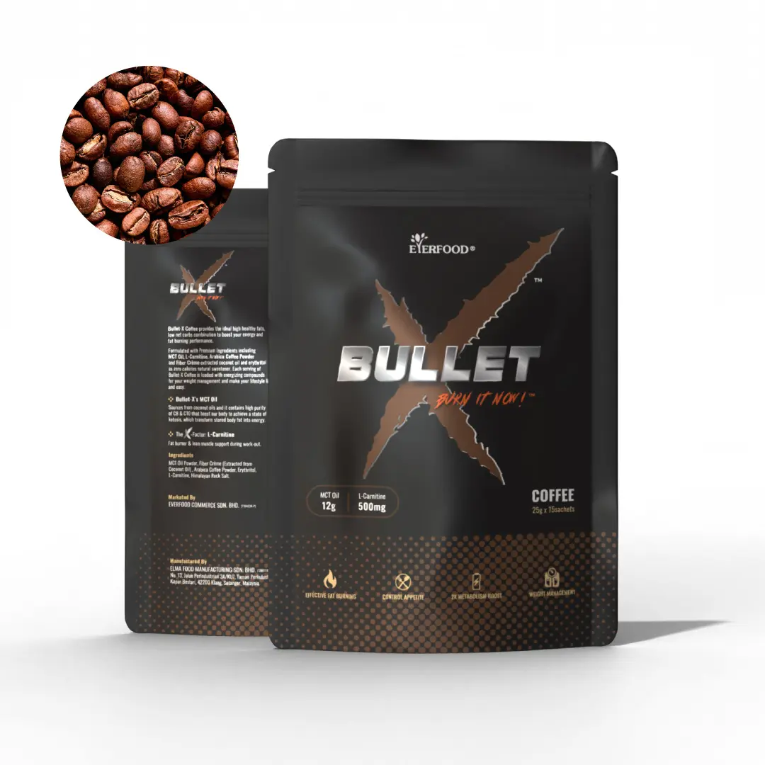 Kwaliteit Instant Afslankende Koffie Bullet X Koffie Bevorderen Gewichtsverlies Met Hoogwaardige Arabica Koffieboon