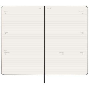 Calendario promozionale Premium Planner settimanale con copertina rigida personalizzabile Moleskine - Product Image 2