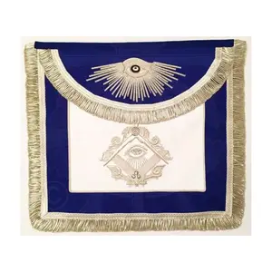 Regalia celemek Masonic Lodge kualitas Super Master Mason celemek Masonik semua warna Regalia dengan harga murah