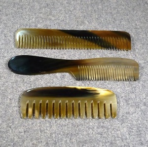 Peigne à cheveux en corne de buffle, poli, corne de bœuf naturelle, écologique, style animal, Inde, livraison rapide - Product Image 4