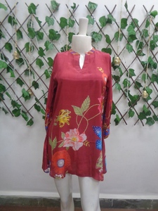 เสื้อเครพเคอร์ติวิสคอสคุณภาพสูงแบบรวมเก๋ไก๋เนื้อผ้าระบายอากาศได้ดีผ้าพิมพ์ดิจิตอลแฟชั่นอินเดียชาติพันธุ์วิทยาพลัส - Product Image 4