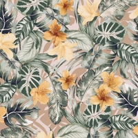 Poliéster Koshibo gasa diferente personalizado de estilos de patrón de flores impresión Digital para boda damas estampado diseñador Tops tela