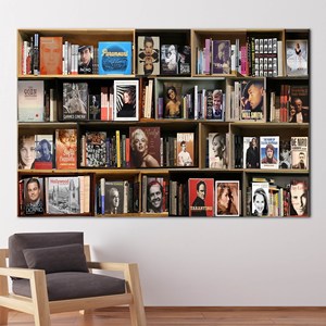 Tableau imprimé sur toile - Art mural élégant pour bibliothèque, 1P : encadré - Product Image 1