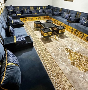 Conjunto de Sala de Estar Tradicional Árabe Majlis |   Mueble Modular Extensible y Plegable con Tapicería de Tela |   Personalizable |   Envío Gratuito a Todo el Mundo | - Product Image 2