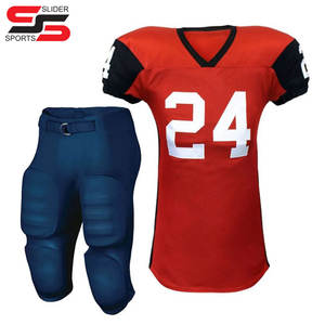 Amerikaans Voetbal Uniform Set Goedkope Prijs Sportkleding Voetbalshirt Met Aangepaste Naam En Nummer Volledig Team Sportuniform - Product Image 6