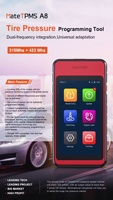 Capteur TPMS universel couvre plus de 98% des outils de programmation automobile pour 315Mhz ou 433Mhz