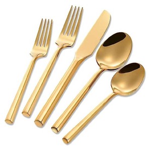 Ensemble de couverts de mariage Offre Spéciale en acier inoxydable plaqué argent couteau fourchette cuillère hôtel Restaurant ensemble d'argenterie - Product Image 4
