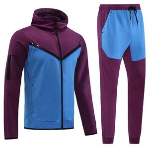 Chándal de algodón de dos colores para hombre, talla XL, chándal de dos piezas para entrenamiento, jogging, gimnasio, ropa deportiva para adultos - Product Image 3