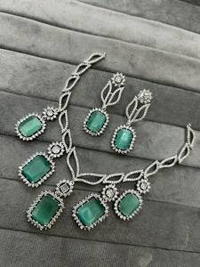 ชุดสร้อยคอแต่งงานอินเดีย sabyasachi มรกตสร้อยคอแรงบันดาลใจจากปากีสถานชุดเครื่องประดับงานแต่งงานของขวัญหมั้นสร้อยคอผู้หญิง - Product Image 5