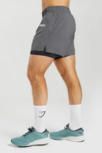 <b>Men's</b> High Street Style Compression Athletic <b>Sweat</b> <b>Shorts</b> Sports Fitness Gym Jogging Workout Running Gym Activewear OEM Service - Product Image 3