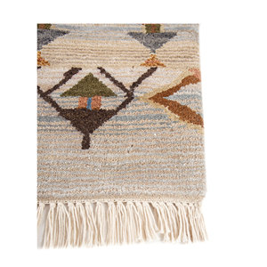 Tapis Manchaha 9x12 noué à la main en laine et soie de bambou - Les-2502 - Tapis géométrique rectangulaire pour salon et couloir, idéal pour la maison - Product Image 4
