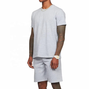 Custom <b>Men's</b> Casual Floral Pattern Cotton 2-Piece Summer <b>Set</b> Breathable Knitted Washed Worn T-Shirt <b>Shorts</b> in Streetwear Style - Product Image 5