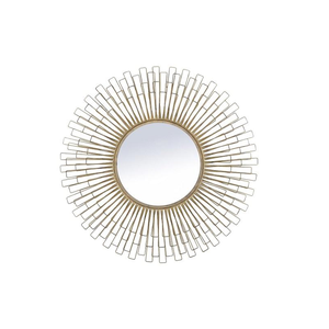 Espejo de Pared de Ratán Vintage Moderno de Alta Calidad con Forma de Flor, Decoración para el Hogar, Dormitorio, Sala de Estar - Product Image 1