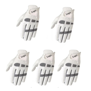 Logo personnalisé Cabretta Gant de golf en cuir véritable antidérapant doux et respirant Accessoire de sport de qualité supérieure pour la main droite en peau de mouton - Product Image 1