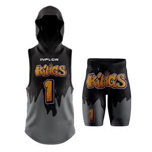 Custom <b>Compression</b> Hooded Jerseys for Youth and Adult 7v7 Flag Football Uniforms Team Wear for Soccer and Football - Product Image 4