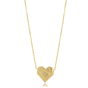 Coeur Design Argent Plaine Charme Collier Origami Bijoux Turc À La Main En Gros 925 Bijoux En Argent Sterling - Product Image 6