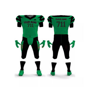 Conjunto de uniforme de fútbol americano para adultos personalizable de alta calidad Técnica de sublimación transpirable Incluye nombre del equipo corto - Product Image 2