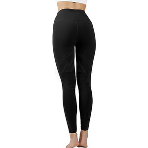 <b>Women's</b> Mid-Waist Solid <b>Pattern</b> <b>Leggings</b> High Quality Custom Logo Pants with Elastic Waist Closure Reasonable Price - Product Image 5