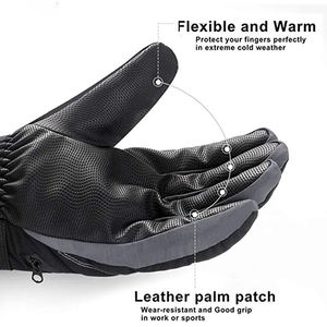 Direct Factory Supplier Professional Quality Ski Gloves Client Demanded Material And Design <b>Top</b> High Quality Leather Ski Gloves - Product Image 4