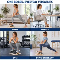 Planche d'étirement des mollets en bois compacte et pliable pour l'exercice des jambes, design portable pour les débutants, les athlètes, la maison, le bureau, la salle de sport