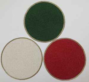 Napperons de tapis perlés de haute qualité pour les célébrations du Nouvel An de la décoration de Noël du Festival - Product Image 1