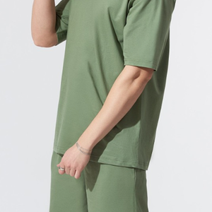 <b>Men</b> Oversized-Fit Cotton T-<b>Shirt</b> & Shorts Co-Ords Set <b>Men's</b> Summer Co-Ord Set Casual Two-Piece Outfit - Product Image 6