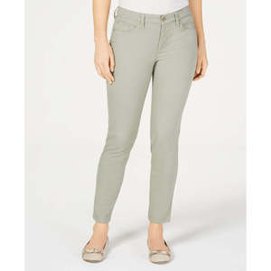 Charter Club Jeans da Donna Bristol a Vita Alta Skinny alla Caviglia in Denim Verde Taglia 16 Stile Slim Dritto Elasticizzato Comodo Semplice - Product Image 1