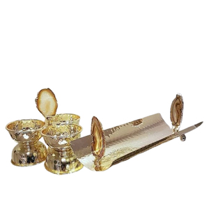 Hammered Texture Shiny Polished Aluminum Metal <b>Bowl</b> Fancy Modern Round Shape Design Ceramic Japanese <b>Bowl</b> - Product Image 1