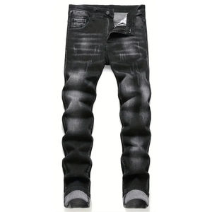 Pantalones Vaqueros Clásicos de Pierna Recta para Hombre, Estilo Desgastado, Unisex, Corte Recto, Disponibilidad al por Mayor con OEM y ODM - Product Image 1