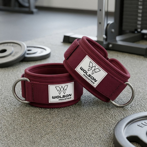 Professional <b>Gym</b> Ankle Strap Breathable Padded Support for Exercise Fitness and Athletic Performance and heavy duty Strap. - Product Image 2